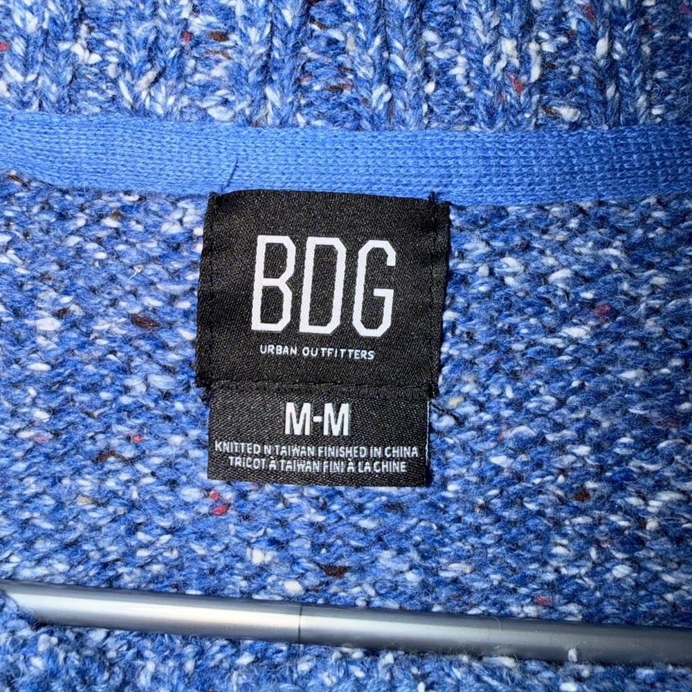 BDG Blue Speckled Knit Sweater - Picture 2 of 2